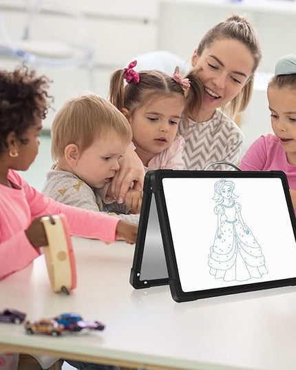 H-Qprobd Small Dry Erase White Board - 16"x 12" Double Sided Mini Foldable Magnetic Desktop whiteboard for Drawing, Teacher Instruction and Meeting Discuss