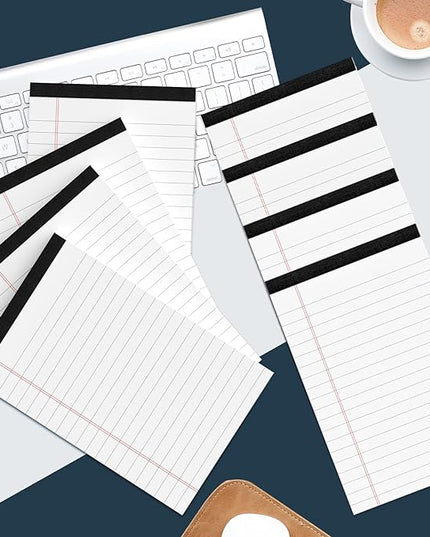 8 Pack Legal Pads 4x6 Inch 30 Sheets Mini Lined Paper Pads for Office Supplies Taking Notes/Writing List, Small Notepads College Ruled Legal Memo Pad for Home, Office, School, or Business Writing Pad