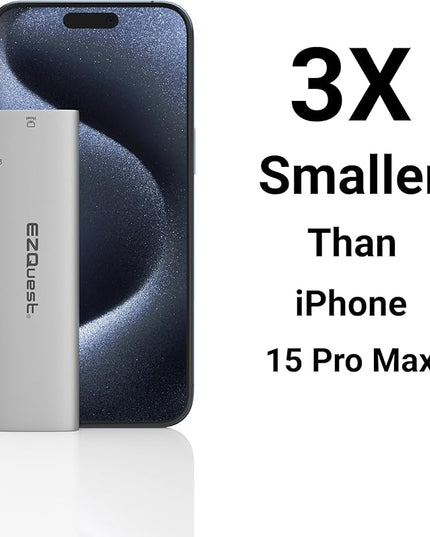 EZQuest USB-C Slim Gen 2 Hub Adapter 6-in-1 1 USB-C 4K/60Hz Video, 4 USB-C Gen 2 10Gbps, and 1 USB-C Power Delivery 3.0