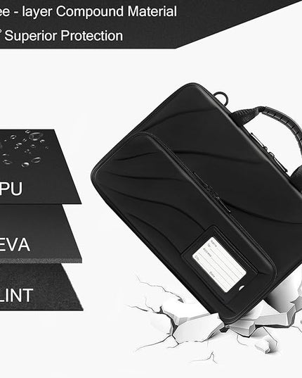 BUG 17.3 Inch Laptop Case Hard Shell, Protective Laptop Carrying Case with Stand for Heat Dissipation