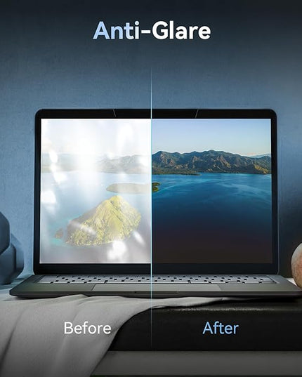 Mamol Magnetic Laptop Privacy Screen 15.6 inch ,16:9 Aspect Removable Anti Glare Protector Blue Light Privacy Screen Filter,Filter Shield Compatible with HP/Dell/Acer/Asus/Samsung/Lenovo/Thinkpad Envy
