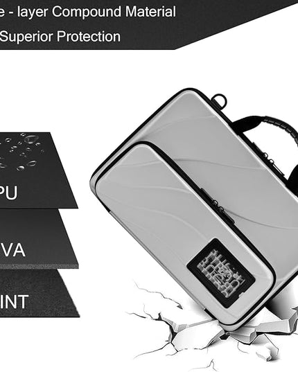 BUG 13-14 Inch Laptop Case Hard Shell, Protective Laptop Carrying Case with Stand for Heat Dissipation