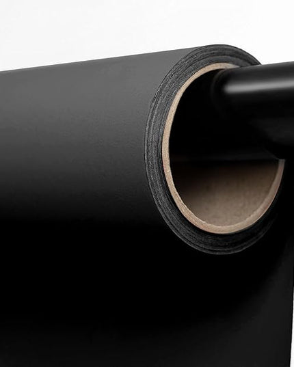 Kate Seamless Paper Backdrop Black Seamless Backdrop Paper Rolls (86''x32.8' Jet)