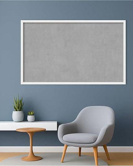 Amanti Art White Framed Magnetic Board 25x41 Large Vision Board for use with Magnets, 100% Metal Sheet to Display Items as Office Decor or for Home Organization in mudroom, Kitchen or Kids Room