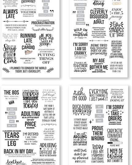 There is a Quote for That – Funny, Witty & Inspirational Planner Sticker Book for Adults – Bold Typography Stickers for Journals, Scrapbooks, and Bullet Planning