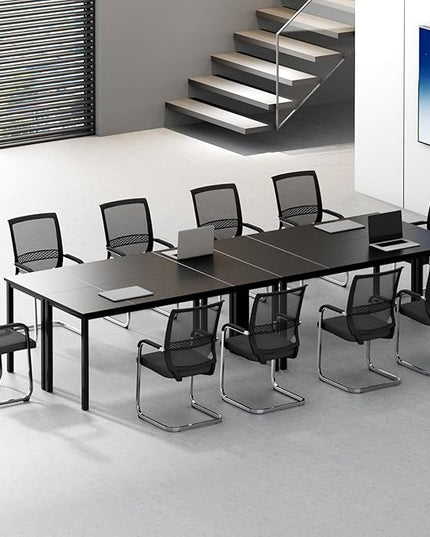 DlandHome 71 inches X-Large Computer Desk, Composite Wood Board, Decent and Steady Home Office Desk/Workstation/Table,Black,23.6Wide