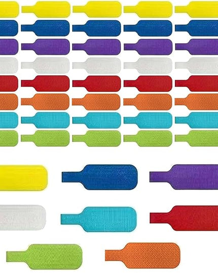 40PCS Cable Labels, Electrical Cable Marking Stickers, Multi-Color Handwritten Cable Labels, Suitable for Cable Management and Identification