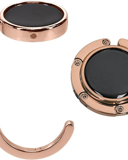 kwmobile Purse Hanger for Table (Set of 2) - Purse Hook for Table - Folding Handbag Hanger - Portable Bag Holder