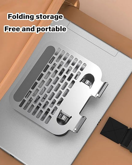 Portable Aluminum Tablet Stand 360°Adjustable Nonslip Holder for Most Phones Tablets & Laptops Ergonomic Rotating Tablets Stand