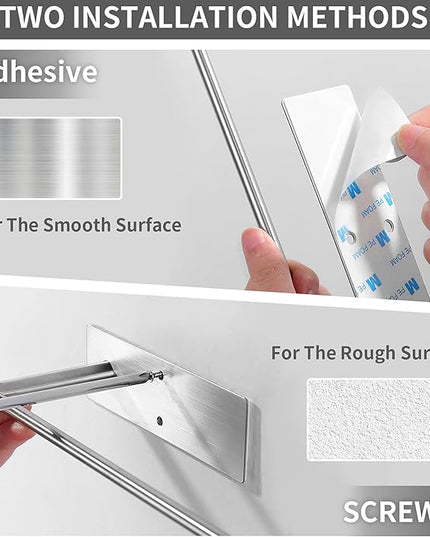 YIGII Wall Mount Paper Towel Holder, Under Cabinet Paper Towel Rack