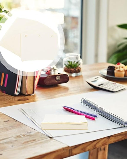 OSALADI 240 Sheets Replaceable Mini Binder Paper for Scrapbook and Writing Smooth Multi-function Loose Leaf Stationery for Diaries Reports and Planning Punch Compatible