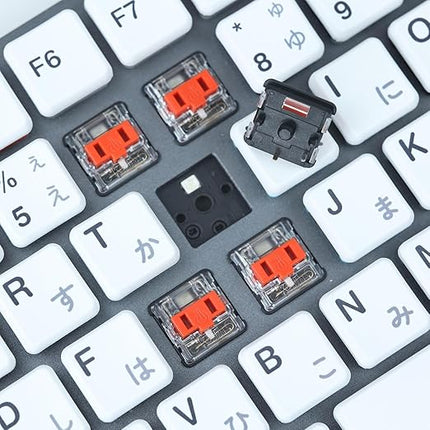 Kailh PG1350 Choc V1 Mechanical Keyboard Switch,Low Profile switches,Chocolate Silent Mechanical Clicky/Linear/Tactile Switches,RGB SMD LED 5-Pin Switches(Orange-70Pcs