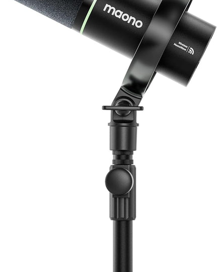 MAONO PD200W Hybrid Wireless Podcast Microphone for PC, Dynamic XLR USB Mic with Desktop Stand, Software, Noise Cancellation, for Vocal Recording, Streaming, Content Creation, Home Studio, Voiceover