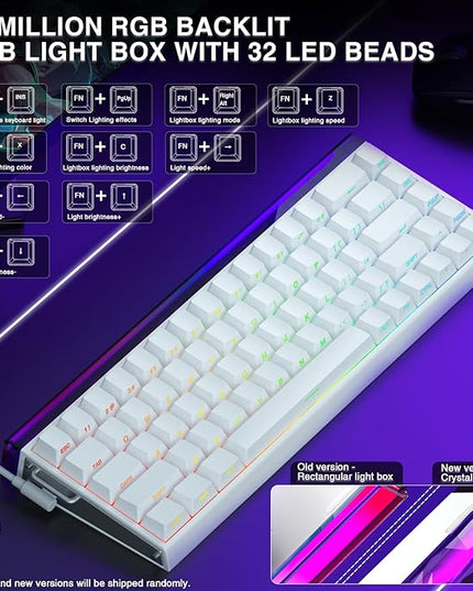AULA Hero 68 HE 60% Gaming Keyboard Wired, Hall Effect Magnetic Switch Keyboard with Adjustable Actuation, Fast Trigger Mode, 8K Hz Polling Rate, 0.125ms Latency,Side Printed PBT Keycaps, RGB Backlit