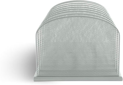 Safco Onyx Desk Organizer with 8 Vertical Sections, File Organizer for Home, Office, Classroom & More, Steel Mesh Construction