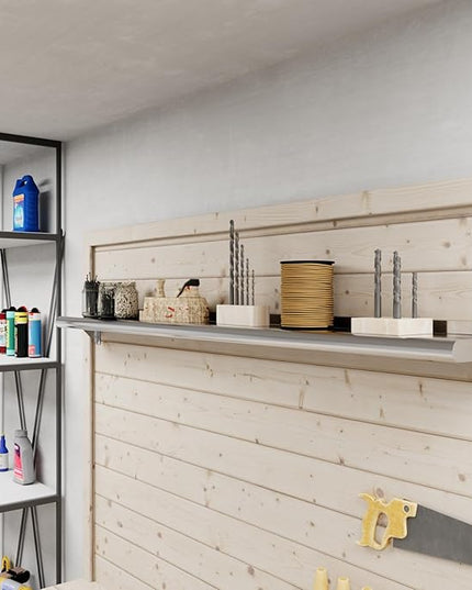 AmGood 60" Long X 6" Deep Stainless Steel Wall Shelf | NSF Certified | Appliance & Equipment Metal Shelving | Kitchen, Restaurant, Garage, Laundry, Utility Room