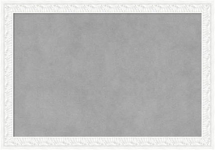 Amanti Art White Framed Magnetic Board 14x20 Small Vision Board for use with Magnets, 100% Metal Sheet to Display Items as Office Decor or for Home Organization in mudroom, Kitchen or Kids Room