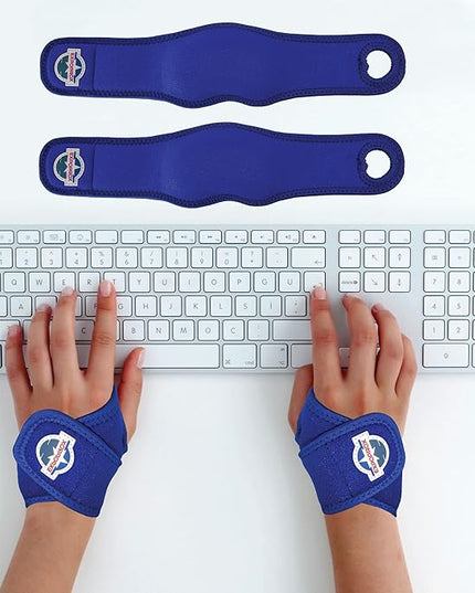 EXPOROX-Wrist Rest Pads-Ergonomic Mouse and Keyboard Support-Tension.Adjustable Fit with Padded Comfort.