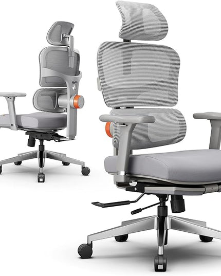 Newtral Ergonomic Office Chair with Auto-Following Lumbar Support, 136° Recline, Computer Desk Chair with 4D Armrests & Adjustable Headrest