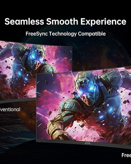KTC 32 Inch Curved Gaming Monitor, FHD 1080P 165Hz PC Monitor, 1500R, 122% sRGB with HDR, FreeSync Premium, HDMI 2.0x2, DisplayPort 1.4, VESA Compatible, Tilt Adjustable, Eye Care, H32S17C