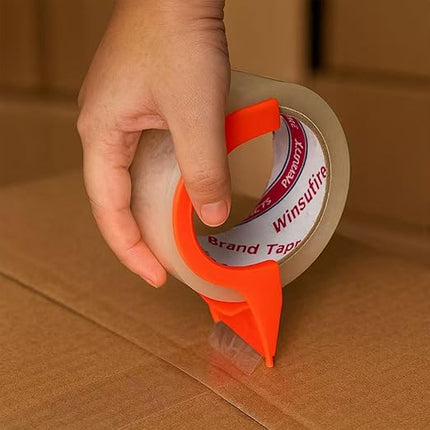 WINSUFIRE Heavy Duty Packing Tape for Shipping, Scotch Tape,Total 390Y, 1.88 inch x 65 Yards,6 Pack Clear Packing Tape, Scotch Packaging Tape with Dispenser