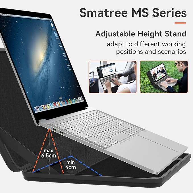 Smatree MS52T Hard EVA Protective Sleeve Case with Stand Compatible for 14 inch ASUS ExpertBook B5 B5405/B3 B3405, for 14 inch ASUS Zenbook 14 Flip OLED UP3404, Anti-Shock and Waterproof Bag