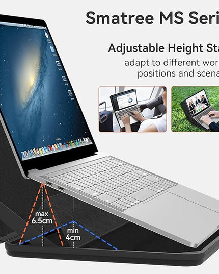 Smatree MS70 Hard EVA Protective Sleeve with Stand Compatible for 14 inch Acer ConceptD 3 Laptop - CN314-72-53F0 Laptop, Waterproof and Anti-Shock Bag