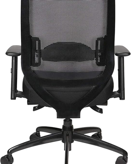 Oak Hollow Furniture Reina Series Office Chair Ergonomic Executive Computer Chair with Breathable Fabric Seat Cushion and Mesh Back, Adjustable and Comfortable, Lumbar Support, Swivel and Tilt