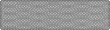 GelPro Anti-Fatigue Designer Comfort Kitchen Floor Mat, 30x108, Trellis Grey Stain Resistant Surface with 3/4” Thick Ergo-Foam Core for Health and Wellness