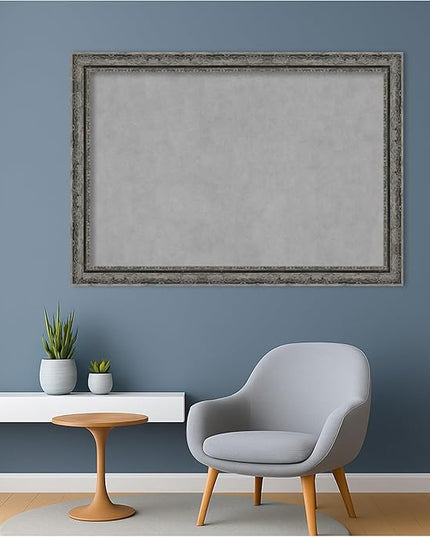 Amanti Art Black Framed Magnetic Board 28x40 Large Vision Board for use with Magnets, 100% Metal Sheet to Display Items as Office Decor or for Home Organization in mudroom, Kitchen or Kids Room