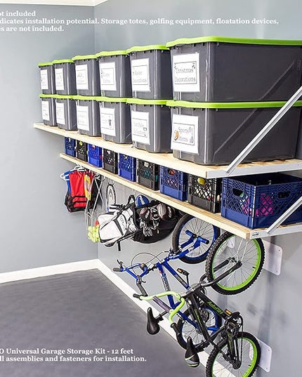 Rhino Combo Universal Garage Storage Kit - 12 feet