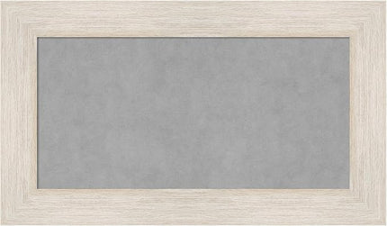 Amanti Art White Framed Magnetic Board 17x29 Small Vision Board for use with Magnets, 100% Metal Sheet to Display Items as Office Decor or for Home Organization in mudroom, Kitchen or Kids Room