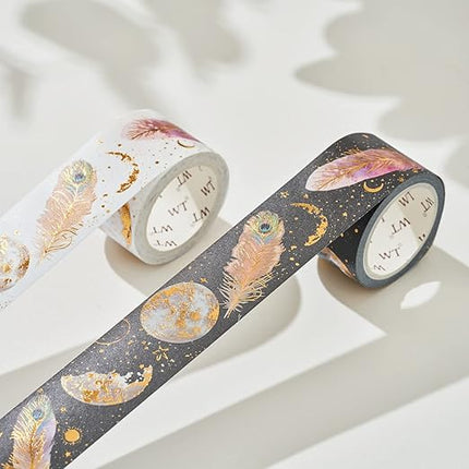 WT Dream Catcher Washi Tape Set, Tape for Scrapbooking, Planners, Junk Journal or Bible Study, Colorful Artist Decorative Craft Tape, Cute Artist Tape (2 Rolls, Each 16.4FT)