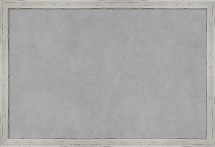 Amanti Art White Framed Magnetic Board 13x19 Small Vision Board for use with Magnets, 100% Metal Sheet to Display Items as Office Decor or for Home Organization in mudroom, Kitchen or Kids Room