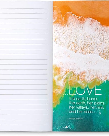 Compendium Softcover Journal - The world is grand, awfully big and astonishingly beautiful. – A Write Now Journal with 128 Lined Pages, 5″W x 8″H