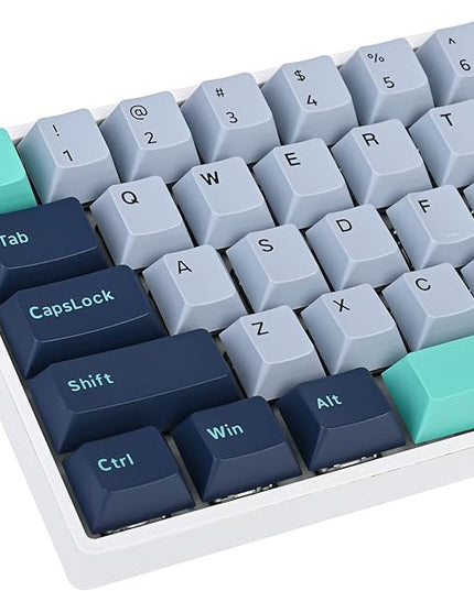 Cherry Profile PBT Keycaps, 171 Key Double Shot Custom Key caps Set for Cherry MX Switches Mechanical Keyboard (Shark)