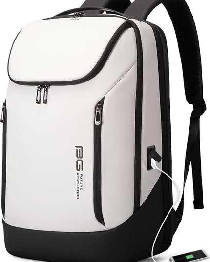 BANGE Business Smart Backpack Waterproof fit 15.6 Inch Laptop Backpack with USB Charging Port,Travel Durable Backpack