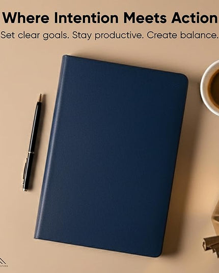 Hourly Planner & Appointment Book (8.5” x 11”) - Premium Hourly Planner with Daily Schedule & 30-Minute Time Slots for Better Time Management by PRODUCTIVITY STORE (A4, Navy)