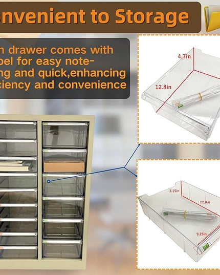 File Cabinet 15 Drawers Vertical Document Storage Cabinet Paper Organizer for Home Office