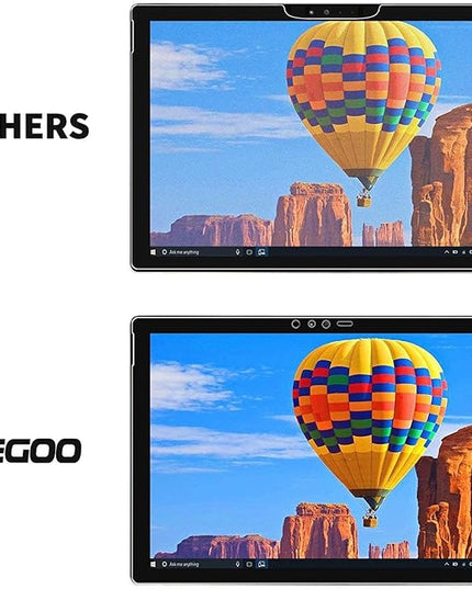 Megoo [2-Pack Screen Protector for Surface Pro 6, Friendly Touching/Easy Installation/High Sensitivity/HD Clear Tempered Glass, Compatible for Microsoft New Surface Pro 6 Pro 5/4 12.3 Inch