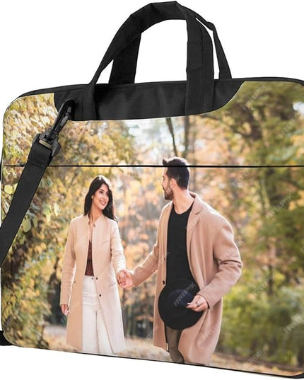 Custom Laptop Bag Personalized Laptop Case Sleeve Shoulder Bag With Photo Logo Text Slim Computer Messenger Briefcases