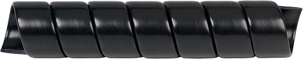 Caplugs SPSS Series – Plastic Safeplast Safe-Spirals, Spiral Wrap Hose & Cable Protector, Black HD-PE, 1.25" OD x 100' L Hydraulic & Pneumatic Hoses, Construction, Manufacturing, Auto (032C100Bk)