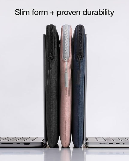 Incase Compact Laptop Sleeve with Woolenex - 14" MacBook/Laptop and iPad/Tablet Sleeve, Computer Case and Cover, Lightweight, Weather Resistant, with Slip Pocket for Accessories - Heather Navy