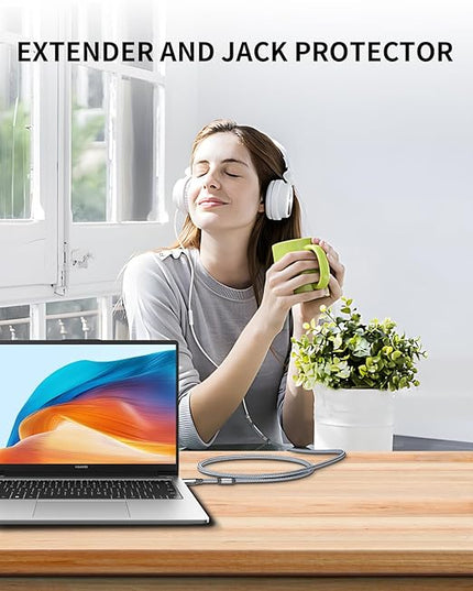 Headphone Extension Cable 4FT,3.5mm TRRS Male to Female Audio Extension Cord with Magnetic Ring Supports,Hi-Fi Sound Audio Stereo Jack AUX Extension Cable for TV,Laptop,Phone,PS4,Xbox and More