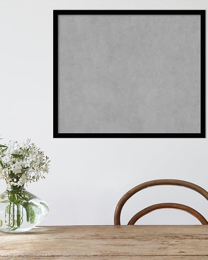 Amanti Art Black Framed Magnetic Board 21x25 Medium Vision Board for use with Magnets, 100% Metal Sheet to Display Items as Office Decor or for Home Organization in mudroom, Kitchen or Kids Room