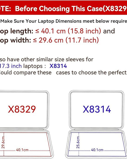 Smatree Hard EVA Protective Sleeve Case Compatible for 17.3 inch Acer Nitro 5 Gaming Laptop -AN517-42-R5KZ/ AN517-42-R35M, for 17.3 inch Nitro 17 AN17-71-75VK/ AN17-51-70CB Gaming Laptop Bag(X8329)