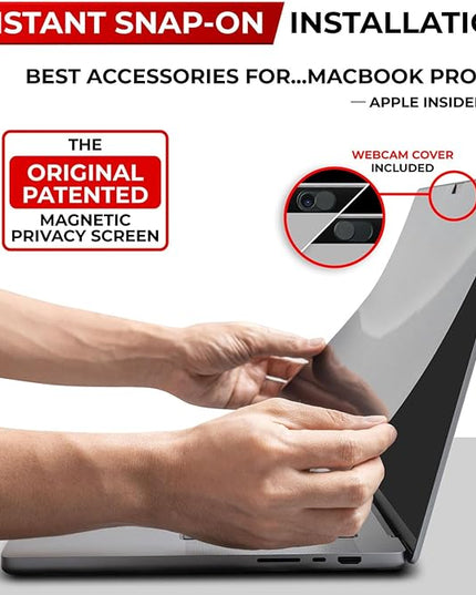 SightPro Magnetic Privacy Screen for MacBook Pro 13 Inch (2016, 2017, 2018, 2019, 2020, 2021, 2022, M1, M2) Removable Laptop Privacy Filter Shield and Protector