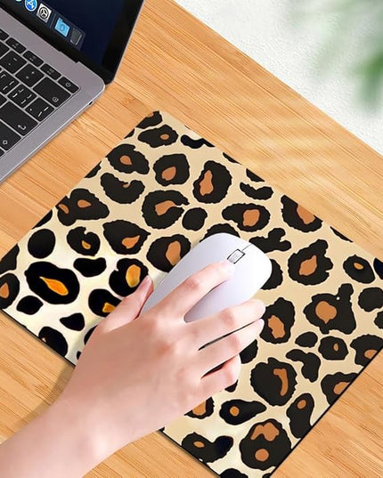 Into The Wild Leopard Print Case Square Mouse pad, Texture, Waterproof, Anti Slip Rubber Base, Computer Mouse pad, Laptop Mouse pad
