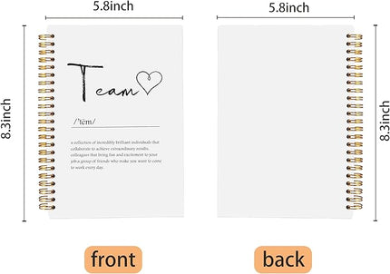 Team Definition Notebook Journal for Work, Team Gifts for Employees, Employee Staff Appreciation Gifts, Team Appreciation Gifts, Office Gifts for Coworkers, Spiral Notebook 5.5x8.3 Inches