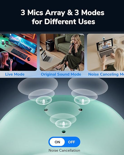 EMEET Piko+ (Piko Plus), World’s 1st Dual-Camera AI-Powered 4K Webcam, 1/2.55'' Sony Sensor, 3 Mics&3 Sound Modes, Panda Magnetic Privacy Cover, USB C-C&C-A, Ideal for Livestreamers